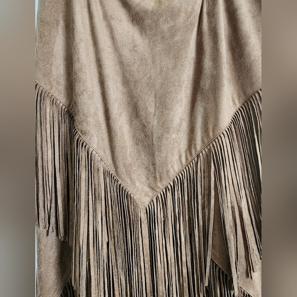 Brown Fringe Skirt - Picture 4 of 5